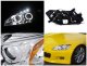 Honda S2000 2000-2003 Clear Halo Projector Headlights with LED