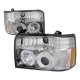 Ford Bronco 1992-1996 Clear Dual Halo Projector Headlights