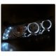 Pontiac Grand Prix 1997-2003 Clear Halo Projector Headlights with LED