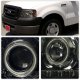 Ford F150 2004-2008 Smoked Projector Headlights Halo LED DRL