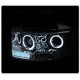 Dodge Ram 2500 2006-2009 Clear Halo Projector Headlights LED