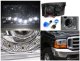Ford Excursion 2000-2004 Chrome Projector Headlights LED DRL