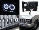 Jeep Grand Cherokee 1993-1996 Smoked Halo Projector Headlights