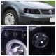 VW Passat 1997-2000 Smoked Halo Projector Headlights with LED