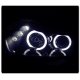 Honda Civic Coupe 2006-2011 Smoked Halo Projector Headlights with LED