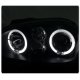 VW Golf 1999-2005 Black Dual Halo Projector Headlights