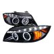 BMW E90 Sedan 3 Series 2006-2008 Smoked Projector Headlights with LED Signal