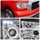 Toyota Tundra 2007-2013 Clear Dual Halo Projector Headlights with LED