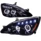 Honda Accord 2003-2007 Smoked Halo Projector Headlights with LED