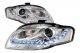Audi A4 2006-2008 Projector Headlights Chrome LED DRL
