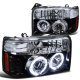Ford F150 1992-1996 Smoked Halo Projector Headlights