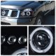 Nissan Titan 2004-2007 Smoked Halo Projector Headlights with LED