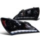 Hyundai Genesis 2010-2012 Smoked Projector Headlights LED DRL