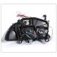Dodge Dakota 1997-2004 Clear Dual Halo Projector Headlights with LED