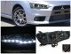 Mitsubishi Lancer 2008-2017 Chrome Projector Headlights LED DRL