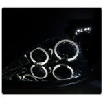 Ford Focus 2000-2004 Clear Dual Halo Projector Headlights with LED