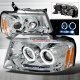 Lincoln Mark LT 2006-2008 Clear CCFL Halo Projector Headlights with LED