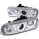 Chevy S10 Pickup 1998-2004 Chrome Projector Headlights Halo LED