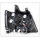 Chevy Avalanche 2007-2013 Smoked Halo Projector Headlights LED Eyebrow