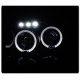 Jeep Grand Cherokee 1999-2004 Smoked Halo Projector Headlights LED