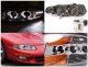 Chrysler Sebring Coupe 1997-2000 Clear Dual Halo Projector Headlights with LED
