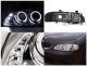 Nissan Sentra 2000-2003 Clear Halo Projector Headlights with LED