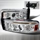 Dodge Ram 1994-2001 Clear CCFL Halo Projector Headlights with LED