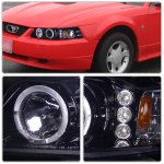 Ford Mustang 1999-2004 Smoked Projector Headlights with LED