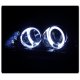 Honda Civic 1992-1995 Smoked Halo Projector Headlights with LED