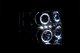 Chevy Silverado 2007-2013 Clear Projector Headlights Halo LED