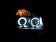 Nissan Titan 2008-2013 Projector Headlights Black CCFL Halo LED