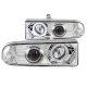 Chevy S10 Pickup 1998-2004 Projector Headlights Chrome Halo