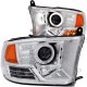 Dodge Ram 3500 2010-2018 Projector Headlights Chrome CCFL Halo