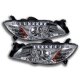 Mazda 3 Sedan 2004-2009 Projector Headlights Chrome LED DRL Signal Lights