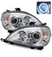 Mercedes Benz M Class 1998-2001 Projector Headlights Chrome CCFL Halo