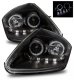 Mitsubishi Eclipse 2000-2005 Projector Headlights Black Halo LED DRL