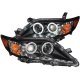 Toyota Camry 2010-2011 Projector Headlights Black CCFL Halo LED DRL