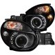 Subaru Impreza 2002-2003 Projector Headlights Black Halo LED