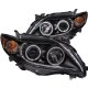 Toyota Corolla 2009-2010 Projector Headlights Black CCFL Halo
