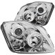 Honda Prelude 1997-2001 Projector Headlights Chrome CCFL Halo LED