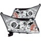 Chevy Cruze 2011-2012 Projector Headlights Chrome Halo LED DRL