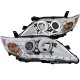 Toyota Camry 2010-2011 Projector Headlights Chrome CCFL Halo LED DRL