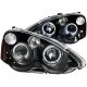 Acura RSX 2002-2004 Black Projector Headlights Halo LED