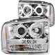 Ford F250 Super Duty 2005-2007 Clear Projector Headlights with CCFL Halo and LED