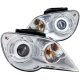 Chrysler Pacifica 2007-2008 Projector Headlights Chrome CCFL Halo