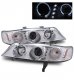 Honda Accord 1994-1997 Projector Headlights Chrome Halo LED