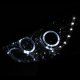 Hyundai Tucson 2010-2012 Projector Headlights Chrome Halo LED DRL