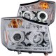 Nissan Titan 2008-2013 Projector Headlights Chrome CCFL Halo LED