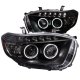 Toyota Highlander 2008-2010 Projector Headlights Black CCFL Halo LED