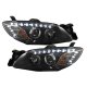 Mazda 3 Sedan 2004-2009 Projector Headlights Black LED DRL Signal Lights